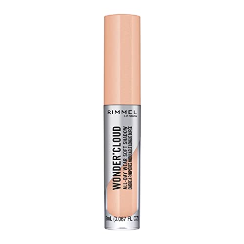 Rimmel London Wonder'Cloud, Ombretto Liquido Ultra Sfumabile, Formula Waterproof, a Lunga Durata, 005 Chilled Peach