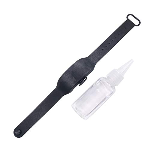 Pulsera dispensador de gel hidroalcohólico, de silicona, para lavado de manos, dispensador de gel desinfectante, talla única para adultos y niños
