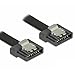 Produktbild Delock Kabel SATA Flexi 6 Gb/s 10cm schwarz Metall