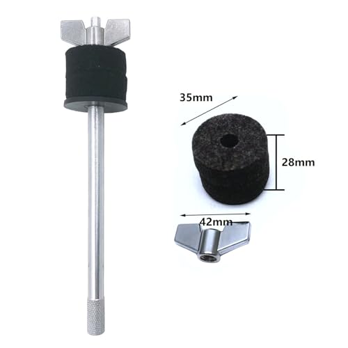 Set 3 Pcs Cymbal Stackers metal y plástico miniatura 2