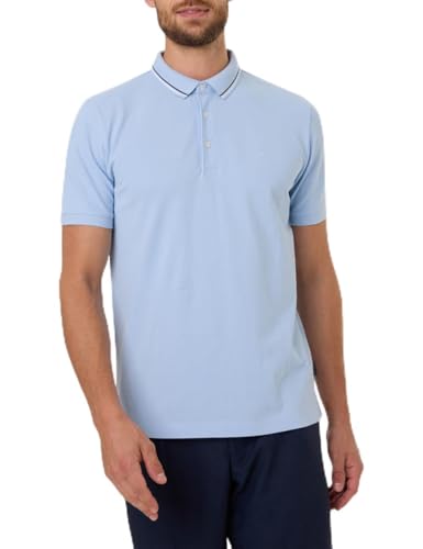Pierre Cardin Herren Polo-Shirt Langarm Poloshirt KN | Männer Polo-Hemd | Mordern Fit | Ice Water 2112 6033 | XXL
