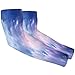 Galaxy Nebula UV Sun Protection Arm Sleeves, Cloud Gardening Sleeves with Thumb Hole Farm Cooling Arm Sleeves for Women Men