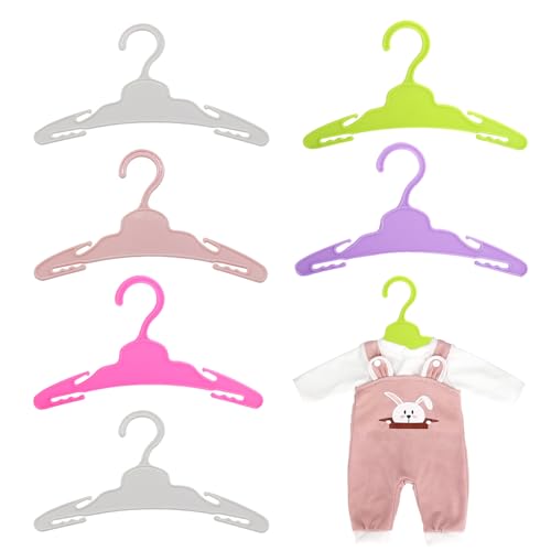 Percha para Muñecas, Muñecas de Plástico Perchas, Accesorios para Muñecas, Adecuado para Colgar Ropa de Muñecas, Mostrar...