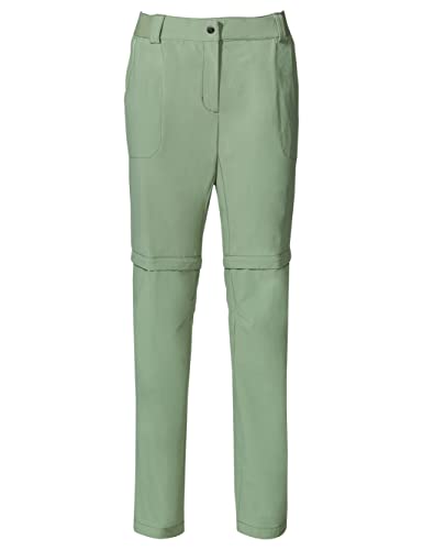 VAUDE Wanderhose Damen Farley Stretch Zip-Off Hose II – Grün, 38-Short – Ansicht 1