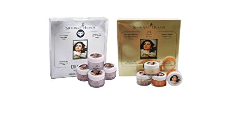 Shahnaz Husain Diamond & Gold Facial Kit (Combo),Excellent For Girls 80 g (Set of 2)