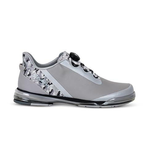 KR Strikeforce TPC Hype Grey Camo Right Hand Unisex High Performance Bowling Shoe2
