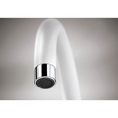 BLANCO MIDA-S | Küchenarmatur in schwarz matt | Hochdruck | Mit herausziehbarem Schlauch | Rückflussverhinderer | Keramik Kartusche | Gesicherte Wasserqualität & wassersparend