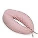 Cambrass Nursing Pillow Moon 80x185x16 cm Sky Pink/Rain