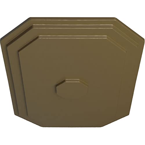 Image of 25 1 /4 inchW x 17 1 /4 inchH x 1 3 /4 inchP Felix Ceiling Medallion, Hand-Painted Mississippi Mud