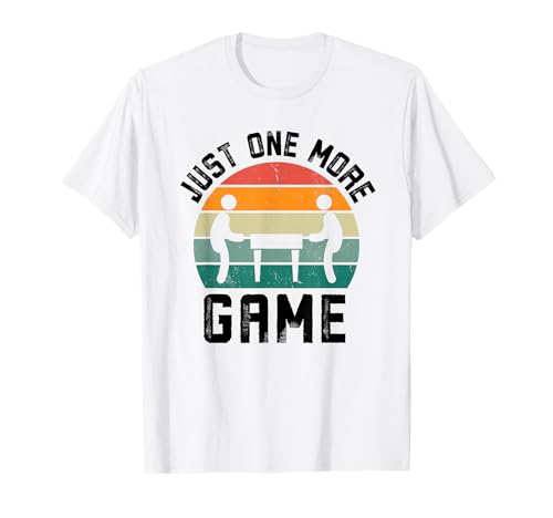 Nur noch EIN Spiel Funny Foosball Game Player Retro T-Shirt