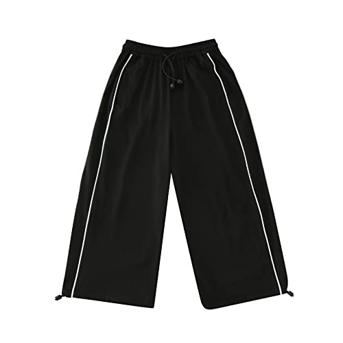 Cargo Pants for Girls Boys Sweatpants Toddler Kids Parachute Pants Baggy Jogger for Little Girls Wide Leg Pants