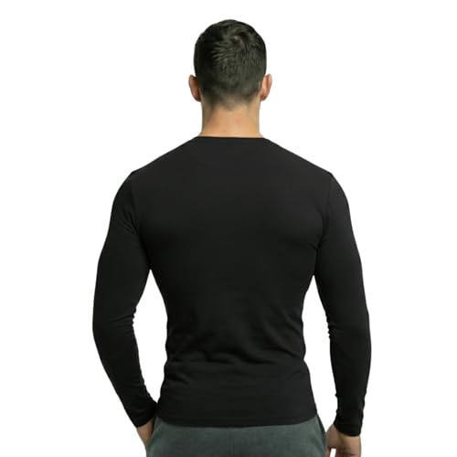 Image of Men's Compression Shirts Long Sleeve, Base-Layer Quick Dry Workout T Shirts Sports,Gym, Running T-Shirt