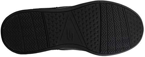 Skechers Sapato náutico masculino com ajuste relaxado, Preto/Preto, 10 X-Wide
