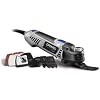 Dremel Multi-Max MM50-02 5 Amp Variable Speed Corded Oscillating Multi Tool Kit with 16 Accessories and Storage Bag - Ideal for Metal & Wood Cutting, Sanding, and Box Cutouts