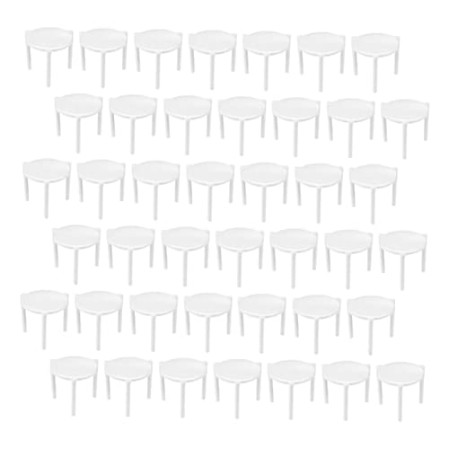 MUCKLILY 100pcs Pizza Stand Pizza Takeaway Stack Tripod Pizza Saver Pizza Display Risers Stackable Pizza Tripod Pizza Pie Saver Support Pizza Tripod for Catering Boxes Plastic White