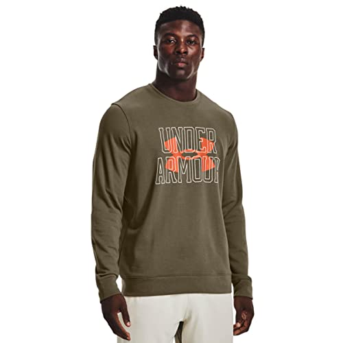 UA Rival Terry Logo Crew maillot Under Armour homme anti transpiration et chaud