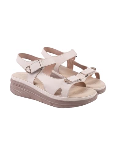 Image of Shoetopia Women's Comfort Sandals | Lightweight Orthopedic Wedge Sandals with Adjustable Straps & Cushioned Sole for Casual Daily Footwear