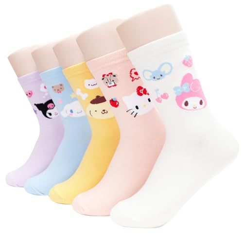 Image of Hello Cartoon Character Series Women and teen girls Licensed Socks Collection