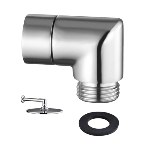 YZROHYI Adaptador de Ducha de Mano de 90 Grados,Codo Ducha Alcachofa,Adaptador Ducha Manguera,Adaptador de Codo de Cabezal de Ducha,Conector de Brazo de Ducha Móvil,Adaptador Del Brazo de La Ducha