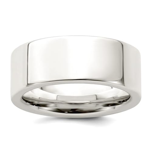 Bague plate en argent 925 large et confortable pour doigts forts