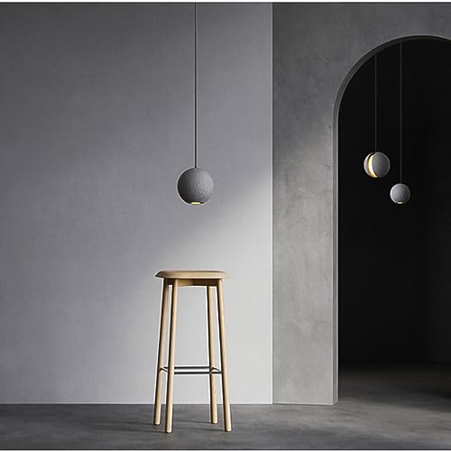 Lámpara colgante gris moderna de estilo nórdico para techo de comedor tipo B 7