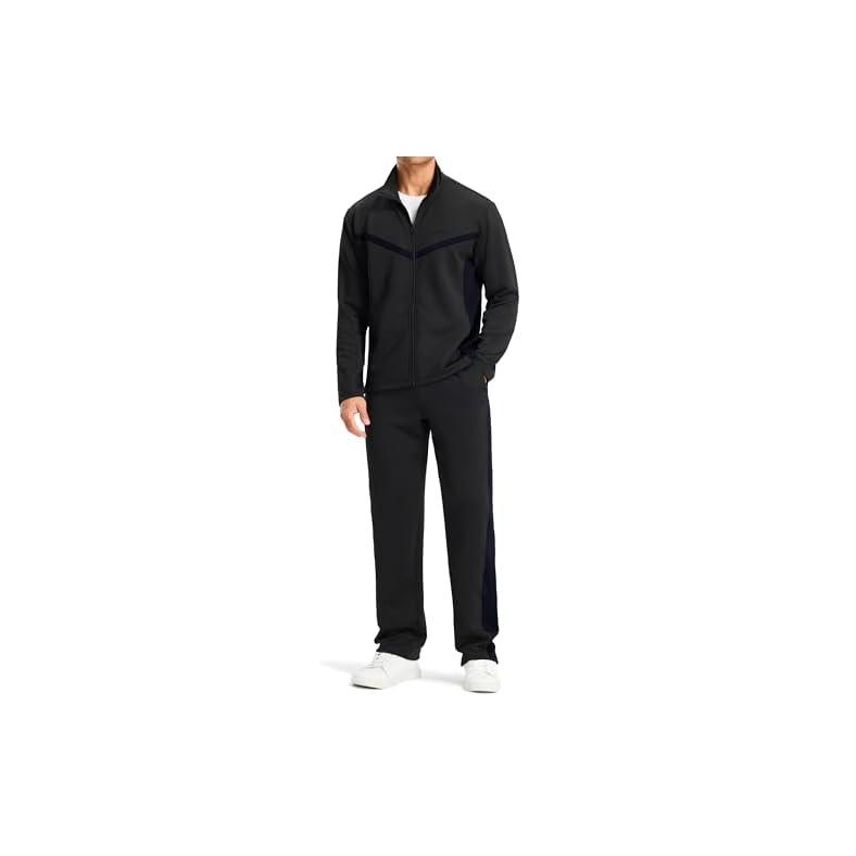 Libin Men’s Tracksuits Athletic Outfits Set 2 Piece, Warm Up Sweatsuits Track Suits Sets
