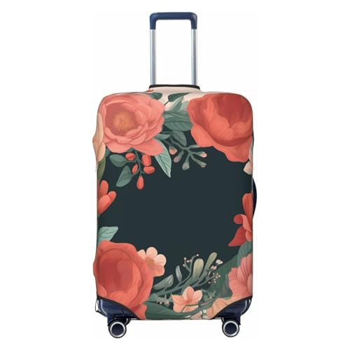 Travel Luggage Cover Mother's day bouquet Suitcase Protector Elastic Washable Stretch Suitcase Protector Anti-Scratch Travel Suitcase Cover Fit 18-32 Inch Luggage