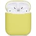 Compatible Airpods Case, Protective Ultra-Thin Soft Silicone Shockproof Non-Slip Protection Accessories Cover Case for Apple Airpods 2 & 1 Charging Case - Yellow