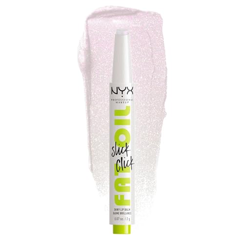 NYX PROFESSIONAL MAKEUP Fat Oil Slick Click, Lightweight, Buildable, Pigmented Vegan Lip Balm - Main Character