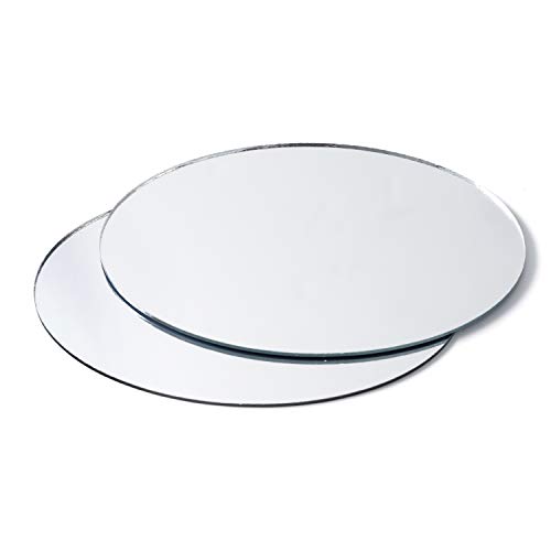Darice Mini Oval Mirrors, 5 x 3 inches, 2 Pieces