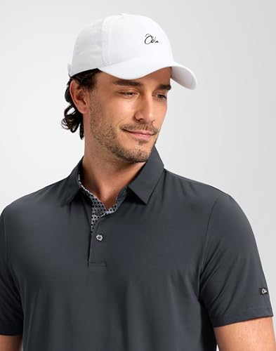 Image of Obla Mens Golf Shirt Short Sleeve Dry Fit Moisture Wicking Performance Athletic Casual Work Collared Polo Shirts for Men
