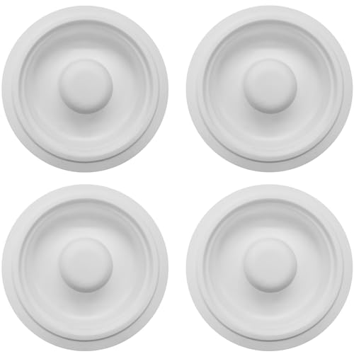 Replacement 4 Silicone Membrane/Diaphragm Compatible with Elvie Stride Wearable Breast Pump, Accessories Made by Durceler, Not Original Elvie Stride Pump Parts, Total 4PCS