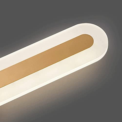 Aplique de pared LED lineal en latón para pasillo y comedor 7
