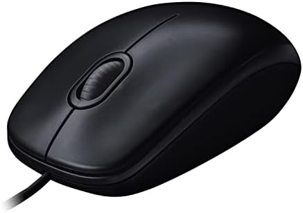 Logitech M90 Wired USB Mouse, 3 yr Warranty, 1000 DPI Optical Tracking, Ambidextrous PC/Mac/Laptop - Black