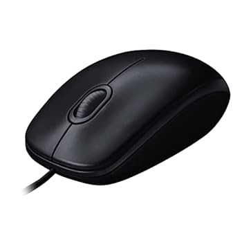 Logitech M90 Maus mit Kabel 1000 DPI Sensor USB-Anschluss 3 Tasten Für Links- und Rechtshänder PCMac - Grau