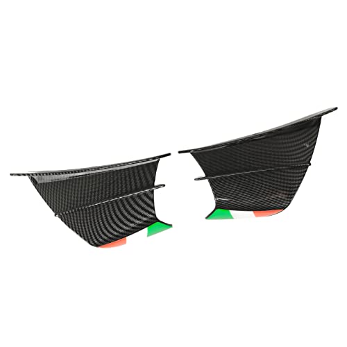 Domary Wing Side Spoiler Fairings Winglets High Performance Aerodynamic Downforce Enhancer for 400 250 R25 Durable Plastic Material (Glossy Carbon Fiber Pattern)