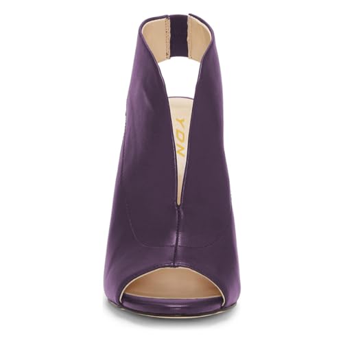 YDN Women's Chic Slingback Peep Toe Stiletto High Heel Sandals Ankle Boots Cutout Party Office Shoe Size 4-15 US3