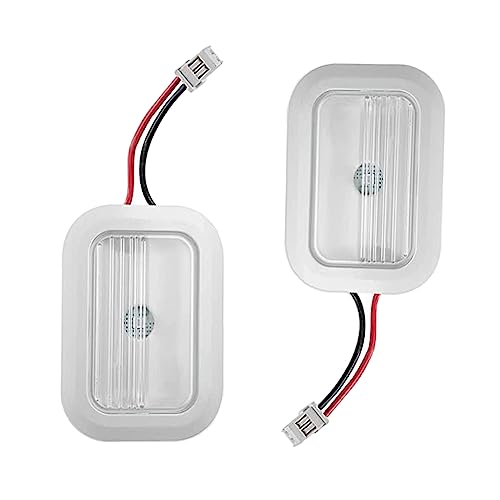 SURPOUF W10843353 W10695459 Refrigerator LED Light Module Assembly (2PCS) Fits for Whirlpool Maytag Replaces W11126053 W10660728 W10279030 W11205083