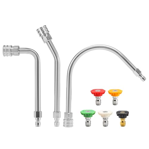 EZALOR Pressure Washer Extension Wand-30°, 90°, 120° Gutter