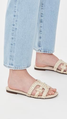 Sam Edelman Women's Bay Flat Sandal, Light Natural Stone, 11 — view 2