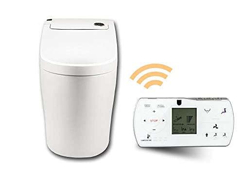 Euroto One-Piece Dual Flush Toilet With Integrated Bidet, Integrated Bidet And Toilet,Luxury Auto Open And Close Lid And Seat With Heated Seat, Warm Air Dryer #TOP2