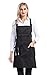 Nanxson Adjustable Women Bib Apron Multi Function Professional Salon Stylist Work Apron with Tool Pockets CF3010 black