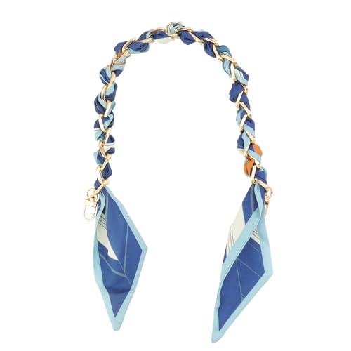 Image of Silk Scarf Purse Chain Strap Handbag Handle Replacement Elegant Bag Decoration for Ladies Bag