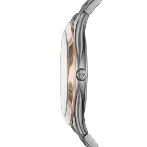 Michael Kors Men's Analog-Quartz Watch With Stainless-Steel Strap, Grey, 22 (Model: Mk8576) #TOP1