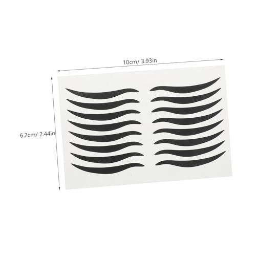 Beaupretty Black Eyeliner Stickers 80 pares miniatura 2