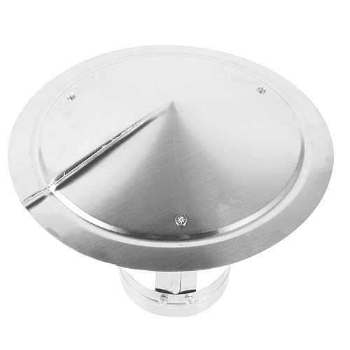 PRETYZOOM Fireplace Chimney Rain Chimney Cover and Rainproof Cap Rv Vent Covers for Roof Wall Vent Accessories Stainless Steel Material