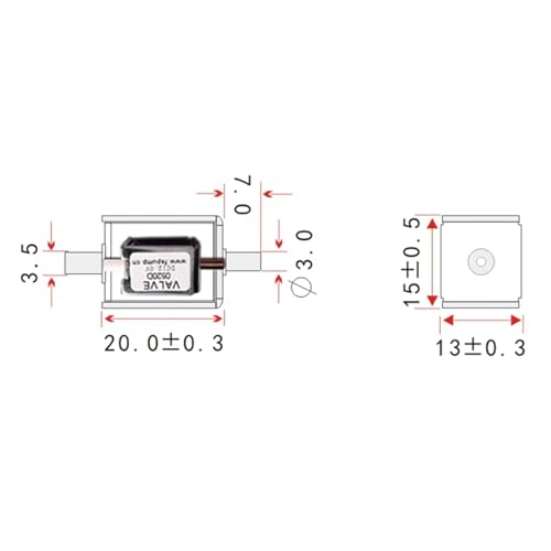 Mini électrovanne électrique 12V DC vanne de ventilation normalement fermée N/C