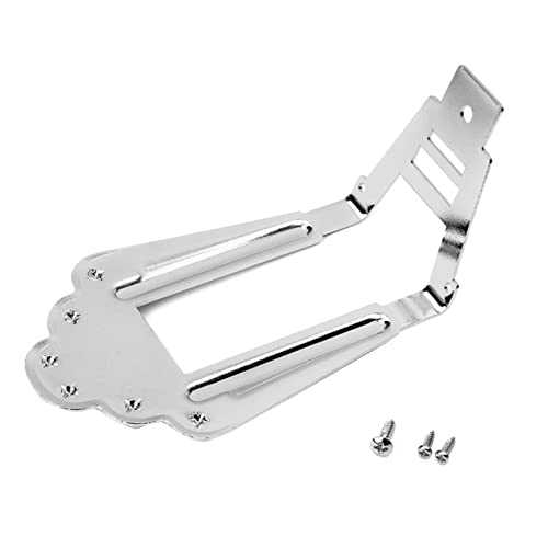 Yardwe Vintage 6-string Guitar Bridge Tailpiece Ga419 Jazz Guitar Bridge with Mounting Screws Tailgate Design