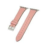 compatible with Apple Watch アップルウォッチ用 バンド ベルト エプソンレザーベルト クロカラント KUROCURRANT 44mm 45mm 46mm 49mm用 Series11/10/9/8/7/6/5/4/3/2/1/SE/SE2/Ultra/Ultra2/Ultra3に対応 モーヴピンク/シルバーパーツ