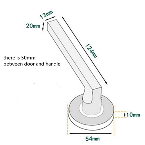 Poignée de porte invisible cachée surface montée pièce bois sans serrure